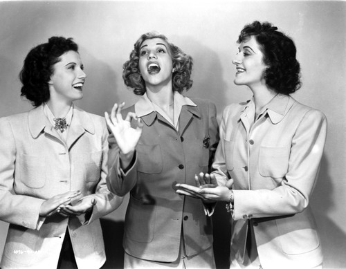 Andrew Sisters on Blazers singing Photo Print - Item # VARCEL693003