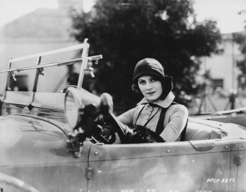 Greta Garbo in a Car Portrait Photo Print - Item # VARCEL693048