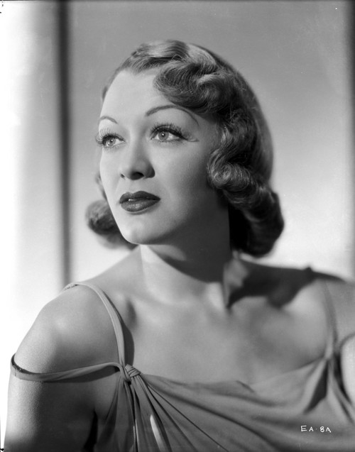 Eve Arden on Dress Leaning and Looking Up Portrait Photo Print - Item # VARCEL693078