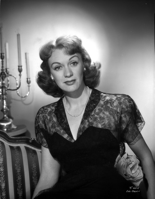 Eve Arden Portrait in Lace V-Neck Dress Photo Print - Item # VARCEL693107