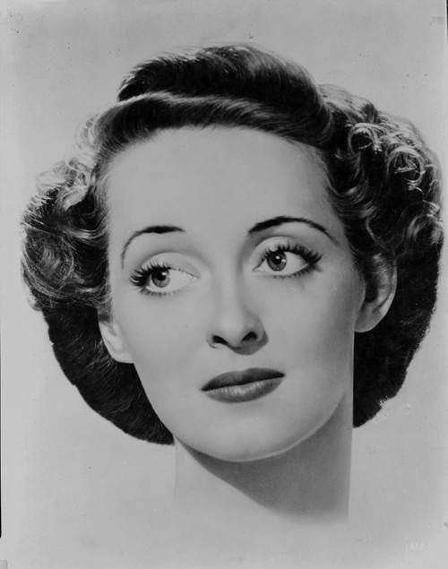 Bette Davis Portrait with Eyes Looking Slight to the Right with Perm Black Hair Photo Print - Item # VARCEL693143
