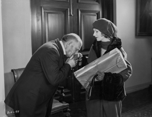 Greta Garbo an Old Man Kissing Her Hand Photo Print - Item # VARCEL693235