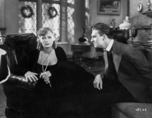 Portrait of Greta Garbo Listening to a Man Photo Print - Item # VARCEL693293