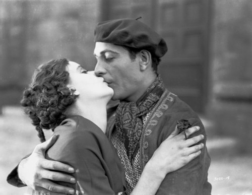 Greta Garbo Kissing to a Man Photo Print - Item # VARCEL693327
