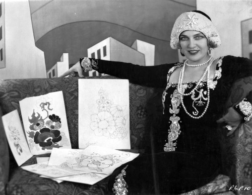 Olga Baclanova with illustrations Photo Print - Item # VARCEL693334