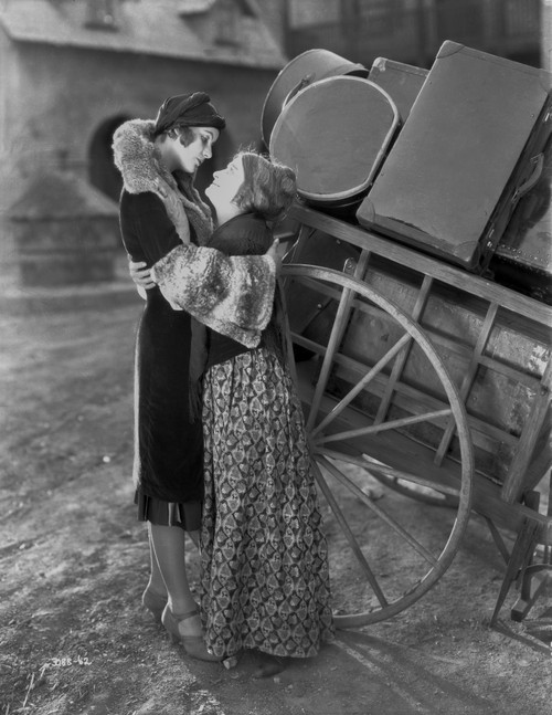 Greta Garbo hugging an Old Woman Movie Scene Photo Print - Item # VARCEL693344