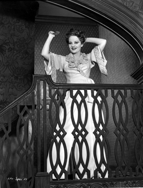 Talullah Bankhead on a Ruffled Collar Photo Print - Item # VARCEL693439