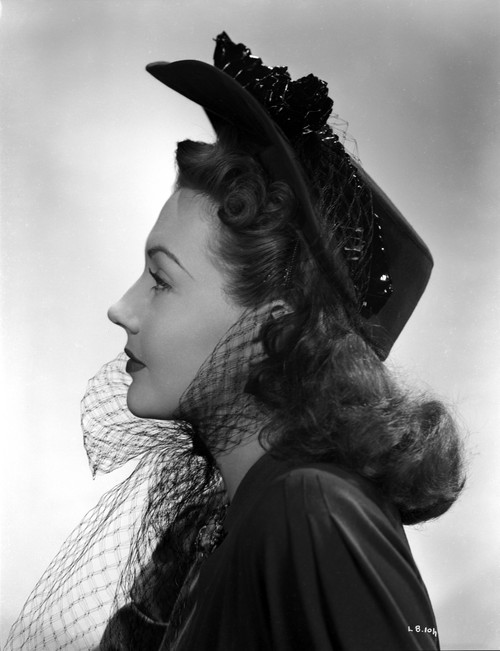 Lynn Bari on Hat with Net Photo Print - Item # VARCEL693626