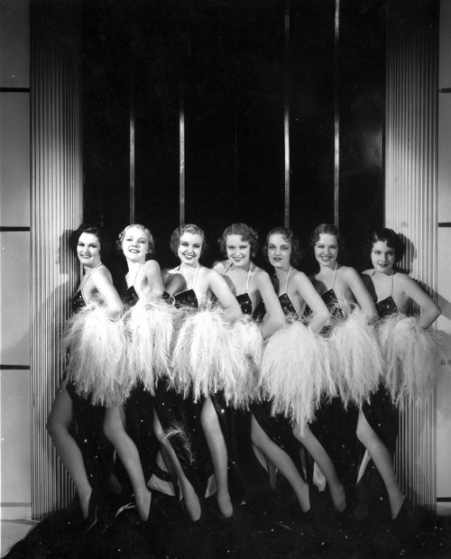 Lynn Bari with the Girls posed and smiling Photo Print - Item # VARCEL693636