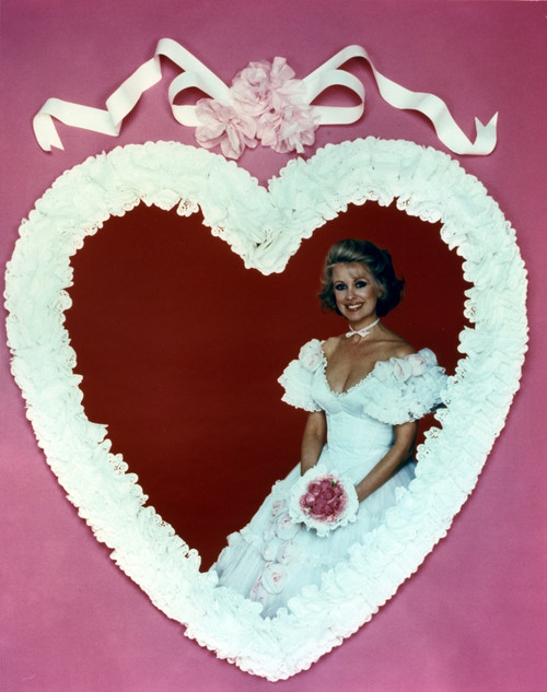 Phyllis Davis in Wedding Gown Heart Frame Photo Print - Item # VARCEL693641