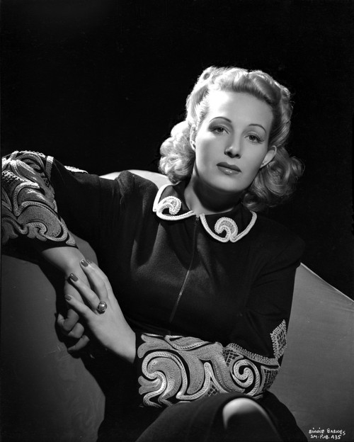 Binnie Barnes on Printed Sleeve and sitting Photo Print - Item # VARCEL693654