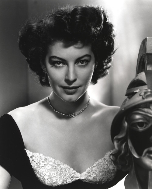 Ava Gardner in Black and White Top with Necklace Photo Print - Item # VARCEL693655