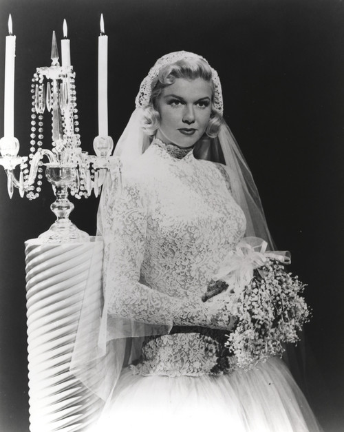 Doris Day Posed in Wedding Dress Photo Print - Item # VARCEL693710