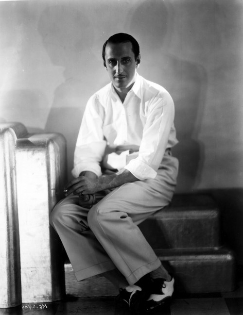 Basil Rathbone Pose in Black and White Photo Print - Item # VARCEL693778