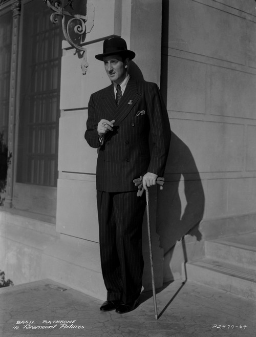 Basil Rathbone wearing a suit Photo Print - Item # VARCEL693782