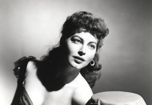 Ava Gardner Black and White Portrait in Black Gown Photo Print - Item # VARCEL693829