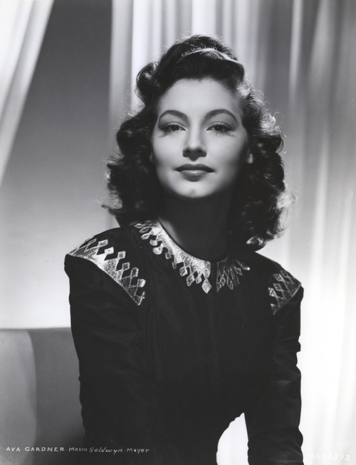 Ava Gardner posed On Black Dress Photo Print - Item # VARCEL693860