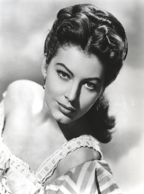 Ava Gardner posed in Classic Portrait with White Background Photo Print - Item # VARCEL693882