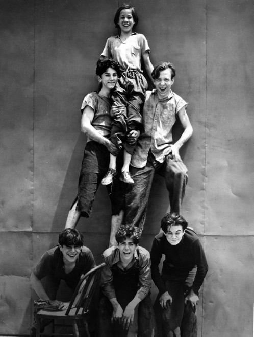 A Portrait the Dead End Kids Making A Human Pyramid Photo Print - Item # VARCEL693933
