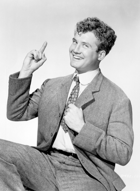 George Reeves posed in Black and White Portrait Photo Print - Item # VARCEL693924