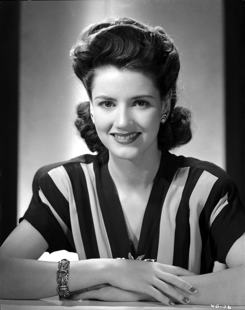 Virginia Belmont smiling in Black and White Portrait Photo Print - Item # VARCEL693997