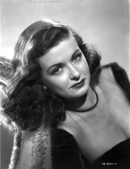 Joan Bennett on a Leaning Portrait Photo Print