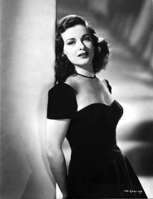 Joan Bennett Leaning on a Post in a Portrait Photo Print - Item # VARCEL694075