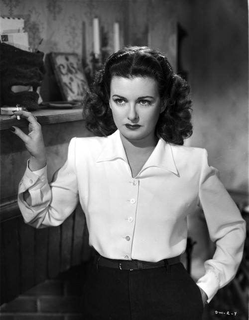 Joan Bennett on a Long Sleeve Stand Portrait Photo Print - Item # VARCEL694098