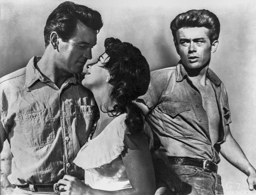 James Dean Posed in Grey Short Sleeve Shirt and Pants with Belt while Looking to the Right Photo Print - Item # VARCEL694138
