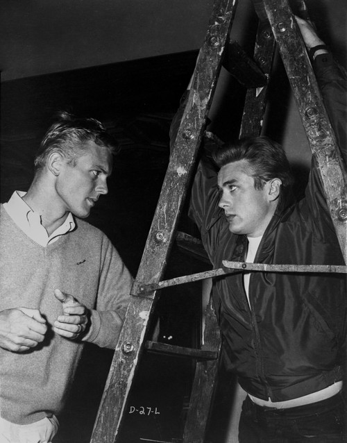 James Dean and Tab Hunter Posed in Classic Photo Print - Item # VARCEL694142