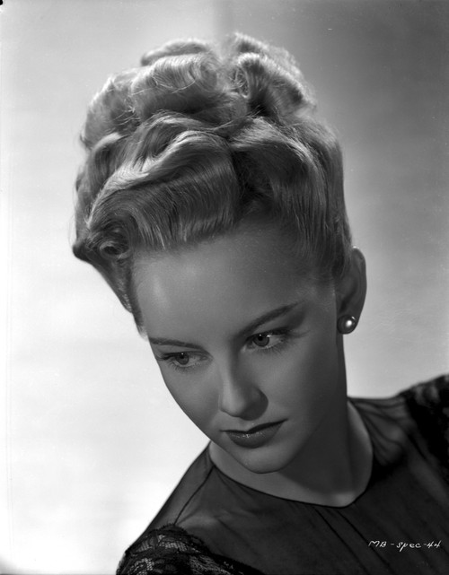 Mimi Berry on a Lace and Looking Down Portrait Photo Print - Item # VARCEL694179