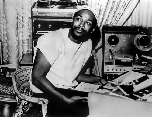 Marvin Gaye sitting Portrait Photo Print - Item # VARCEL694197