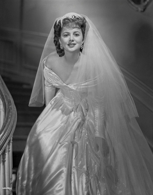 Olivia DeHavilland Portrait in Wedding Dress Photo Print - Item # VARCEL694292