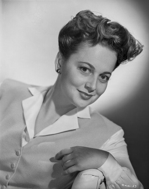 Olivia DeHavilland Portrait in Classic Blouse Photo Print - Item # VARCEL694296