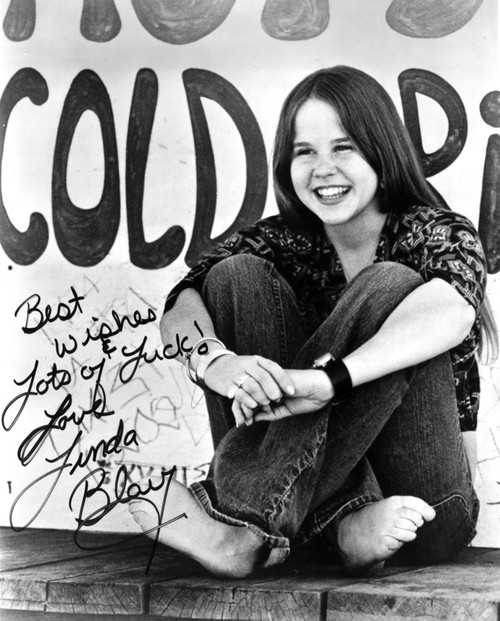 A Signed Portrait Of Linda Blair Photo Print - Item # VARCEL694298