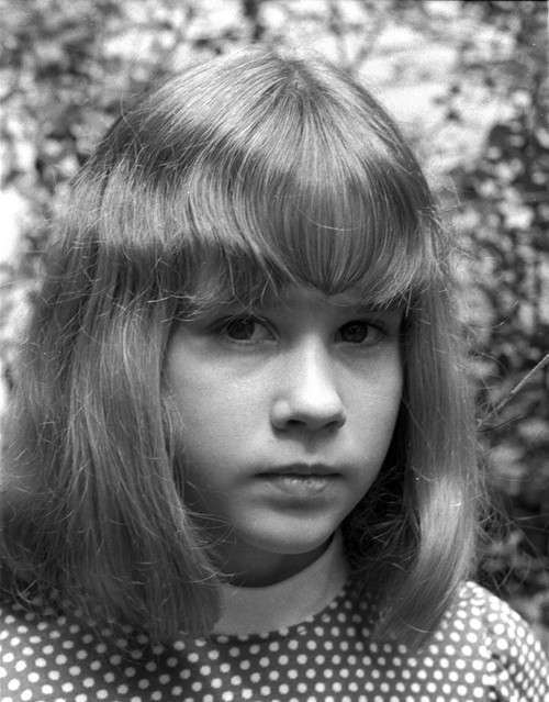 Linda Blair Classic Close Up Portrait in Black and White Photo Print - Item # VARCEL694302