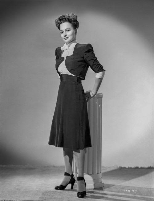 Olivia DeHavilland Posed in Dress Photo Print - Item # VARCEL694303
