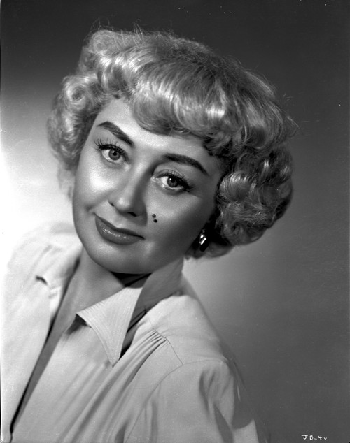 Joan Blondell wearing a White Shirtdress in Portrait Photo Print - Item # VARCEL694328