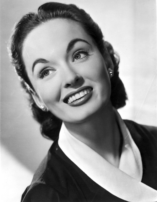 Ann Blyth Looking Up wearing an Earrings in a Portrait Photo Print - Item # VARCEL694396