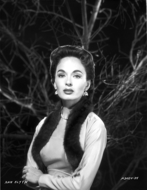 Ann Blyth on a Serious Portrait Photo Print - Item # VARCEL694432