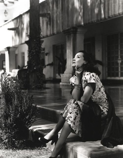 Dolores Del Rio sitting Outside the House Photo Print - Item # VARCEL694461