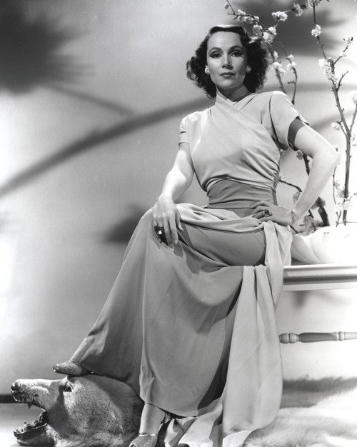 Dolores Del Rio Seated in White Dress Photo Print - Item # VARCEL694474