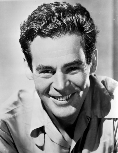 Robert Ryan smiling in Black and White Portrait Photo Print - Item # VARCEL694547