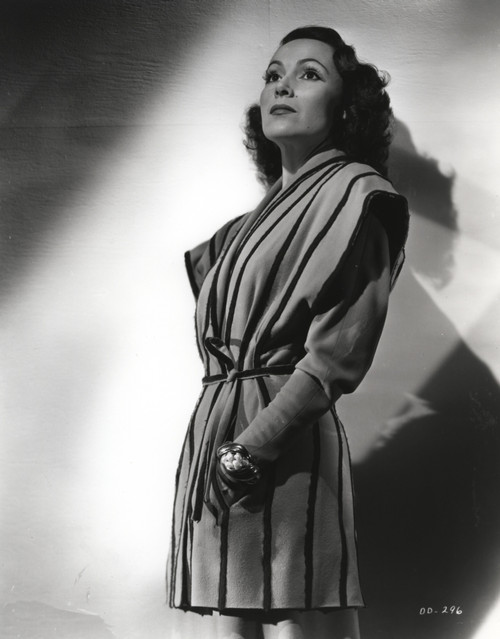 Dolores Del Rio Posed in Black Coat with Shadows Photo Print - Item # VARCEL694552
