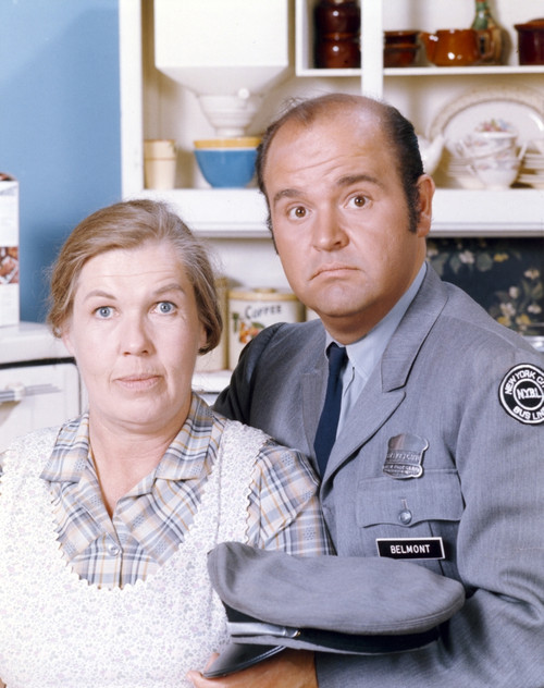 Dom Deluise in Police Uniform with a Lady Photo Print - Item # VARCEL694637