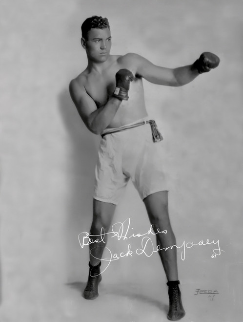 A Portrait Of Jack Dempsey Photo Print - Item # VARCEL694698