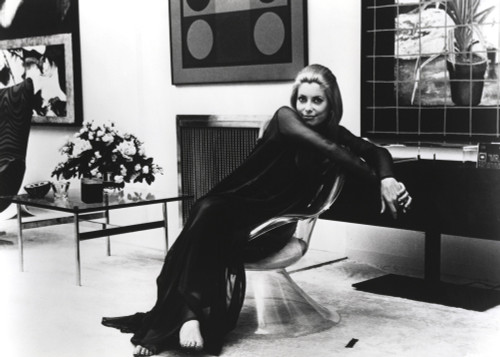 Catherine Deneuve Seated in Classic Photo Print - Item # VARCEL694740