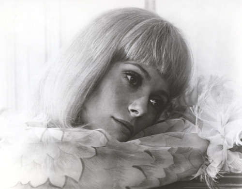 Catherine Deneuve wearing Ruffled Blouse Photo Print - Item # VARCEL694744