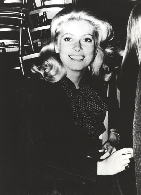 Catherine Deneuve wearing a Printed Shawl Photo Print - Item # VARCEL694748