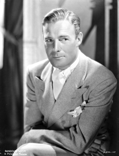 A Portrait Of Randolph Scott Photo Print